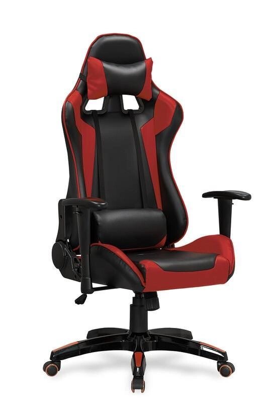 Кресло компьютерное Halmar DEFENDER (черный/красный) от компании Интернет-магазин MebelArt - фото 1