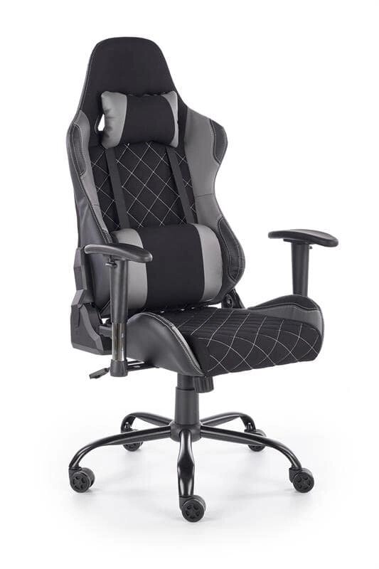 Кресло компьютерное Halmar DRAKE (черный/серый) от компании Интернет-магазин MebelArt - фото 1