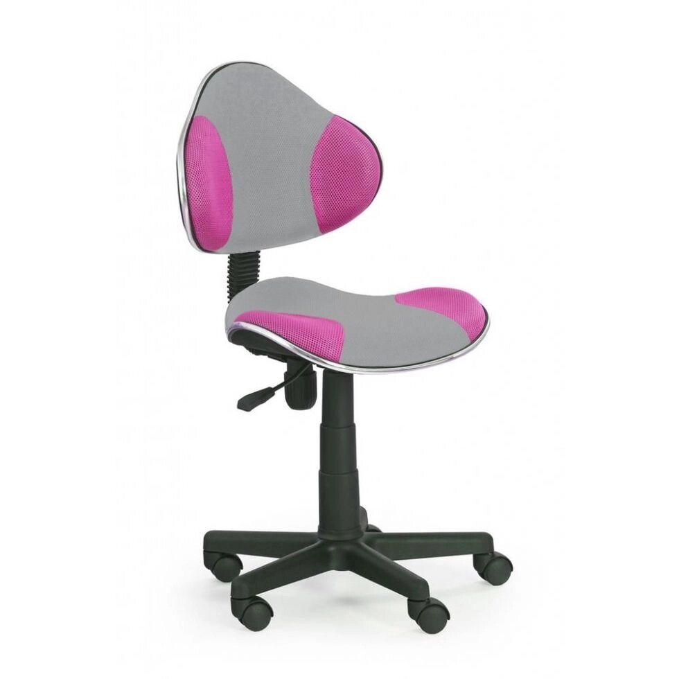 Кресло компьютерное Halmar FLASH 2 (серо-розовый) от компании Интернет-магазин MebelArt - фото 1