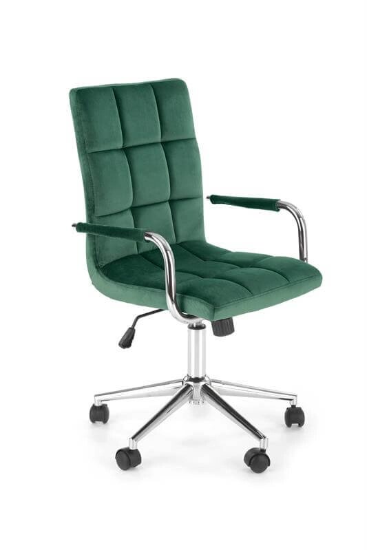 Кресло компьютерное Halmar GONZO 4 (темно-зеленый/хром) от компании Интернет-магазин MebelArt - фото 1