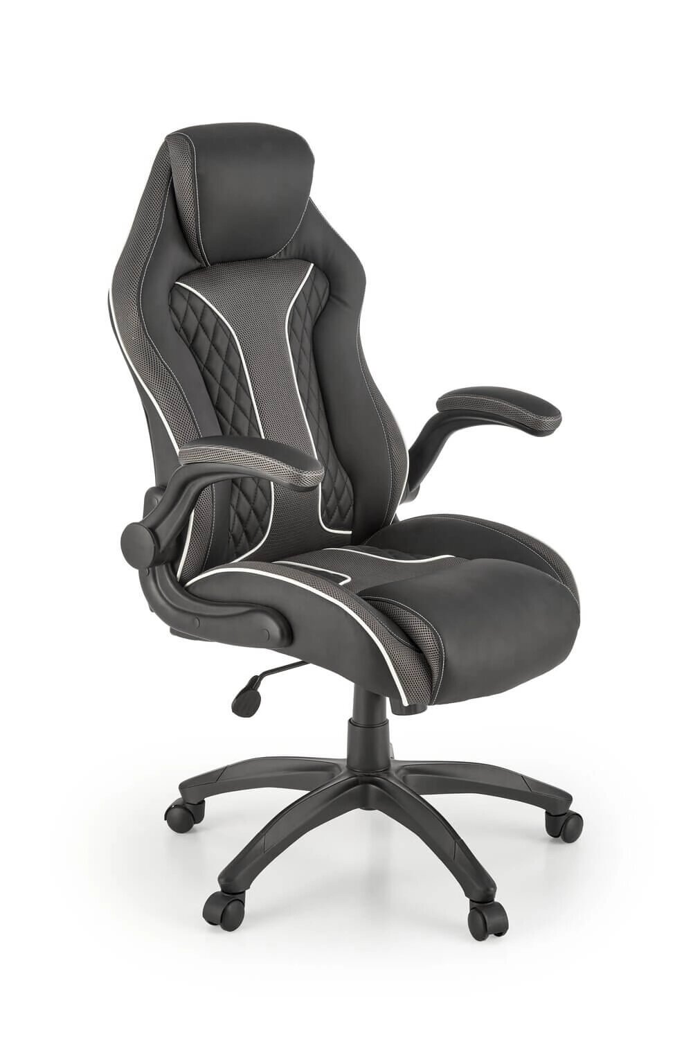 Кресло компьютерное Halmar HAMLET (черный/серый) от компании Интернет-магазин MebelArt - фото 1