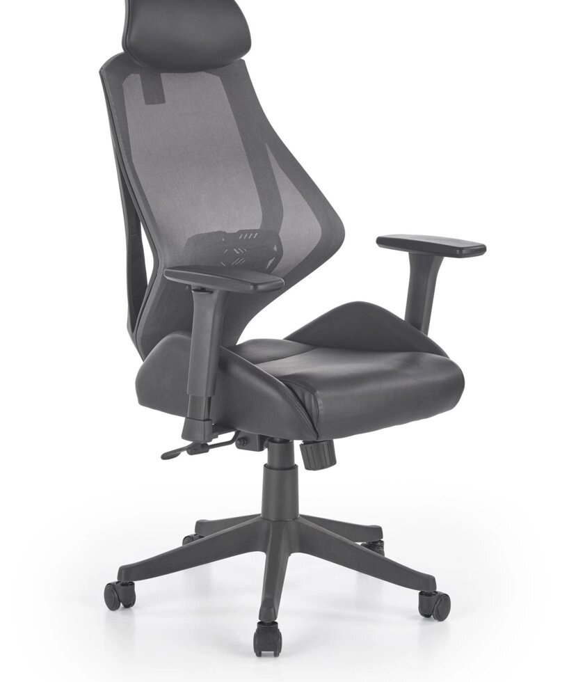 Кресло компьютерное Halmar HASEL (черный/серый) от компании Интернет-магазин MebelArt - фото 1