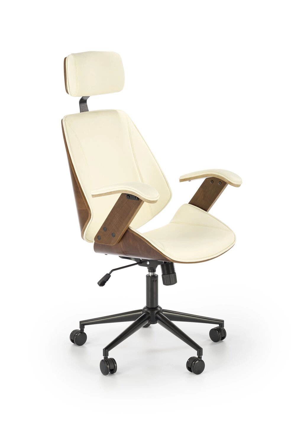 Кресло компьютерное Halmar IGNAZIO (ореховый/кремовый) от компании Интернет-магазин MebelArt - фото 1