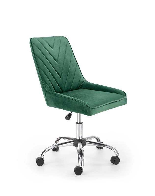 Кресло компьютерное Halmar RICO (темно-зеленый/хром) от компании Интернет-магазин MebelArt - фото 1