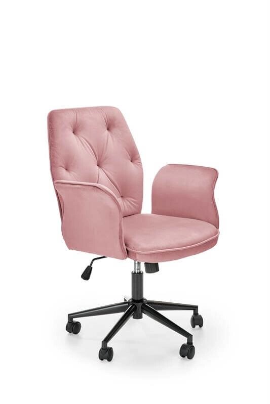 Кресло компьютерное Halmar TULIP (розовый/черный) от компании Интернет-магазин MebelArt - фото 1