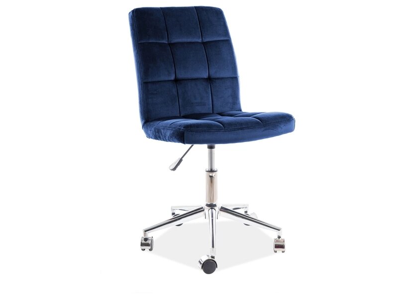 Кресло компьютерное SIGNAL Q-020 VELVET BLUVEL 86 (темно-синий) от компании Интернет-магазин MebelArt - фото 1