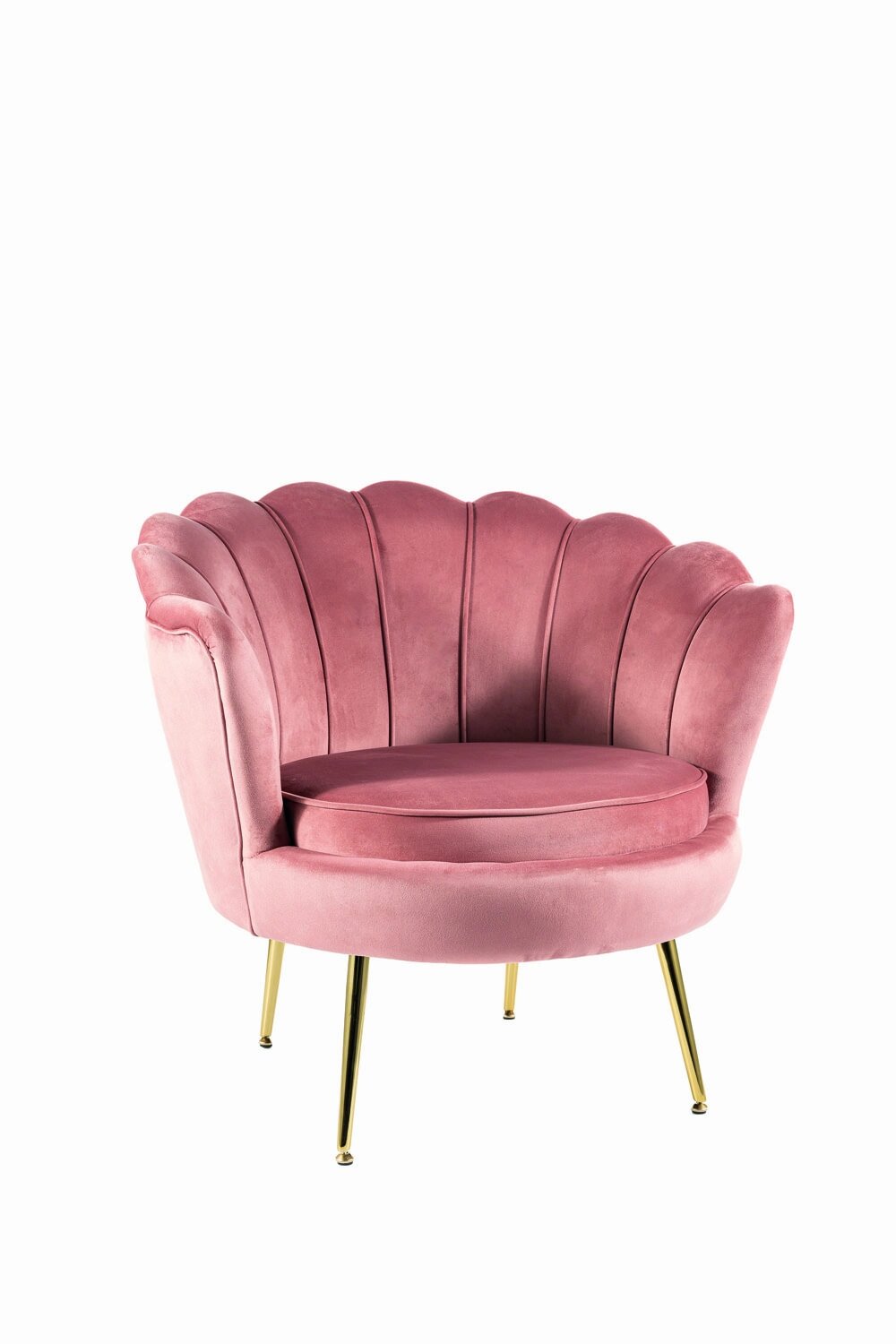 Кресло SIGNAL CAMELLIA Velvet Bluvel 52 (античный розовый/золотой) от компании Интернет-магазин MebelArt - фото 1