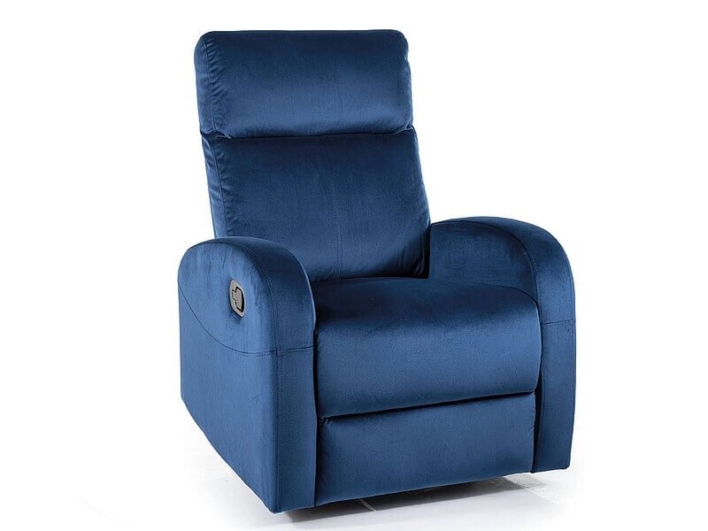 Кресло Signal OLIMP VELVET раскладное (синий) от компании Интернет-магазин MebelArt - фото 1