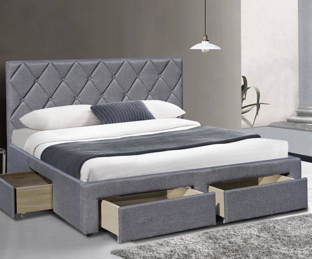 Кровать Halmar BETINA (серый) 160/200 от компании Интернет-магазин MebelArt - фото 1