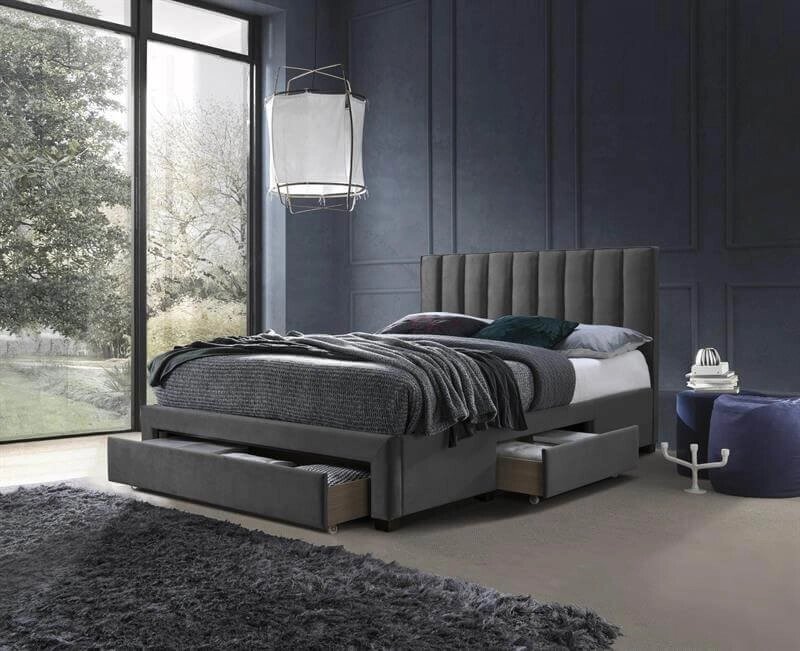 Кровать Halmar GRACE (серый) 160/200 от компании Интернет-магазин MebelArt - фото 1