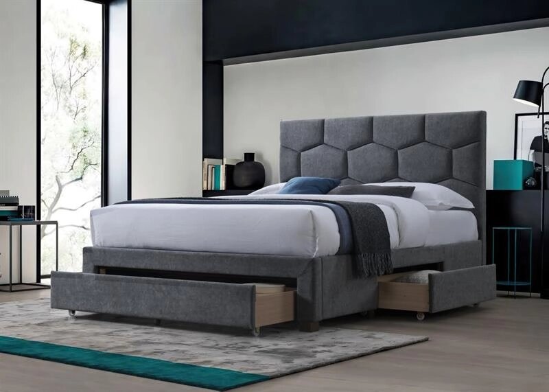 Кровать Halmar HARRIET (серый) 160/200 от компании Интернет-магазин MebelArt - фото 1