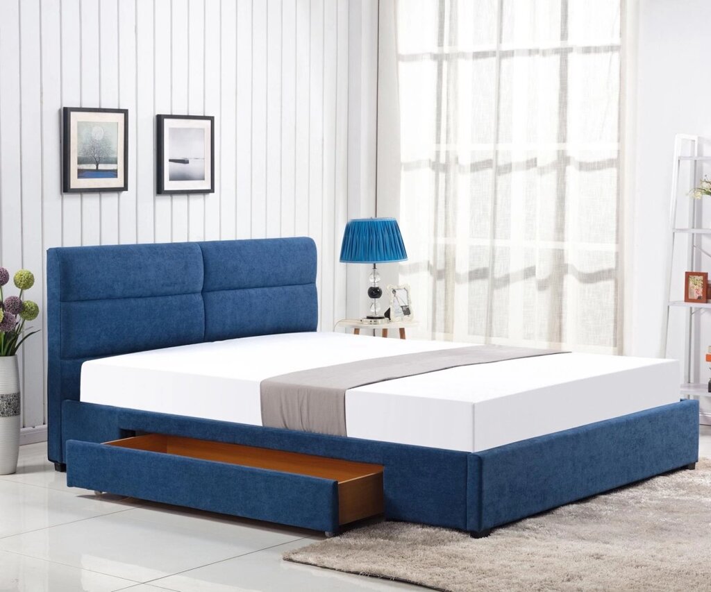 Кровать Halmar MERIDA (синий) 160/200 от компании Интернет-магазин MebelArt - фото 1