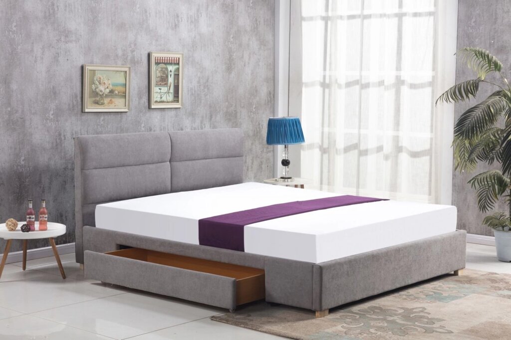 Кровать Halmar MERIDA (светло-серый) 160/200 от компании Интернет-магазин MebelArt - фото 1