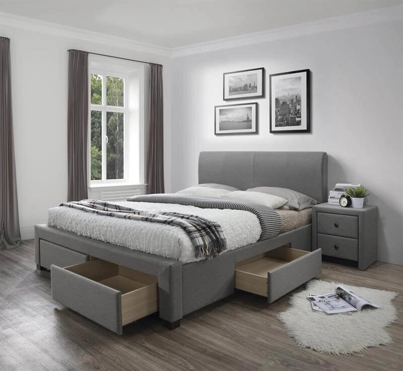 Кровать Halmar MODENA 3 (серый) 160/200 от компании Интернет-магазин MebelArt - фото 1