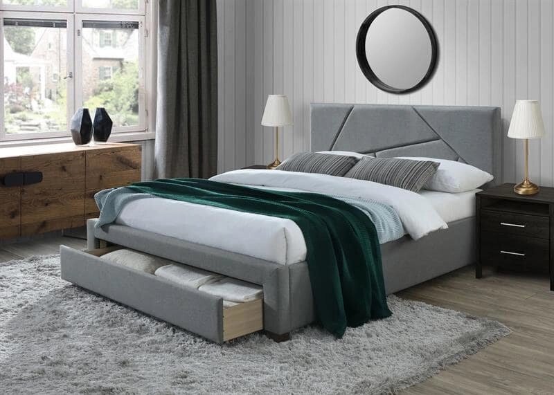 Кровать Halmar VALERY 160 (серый/орех) от компании Интернет-магазин MebelArt - фото 1