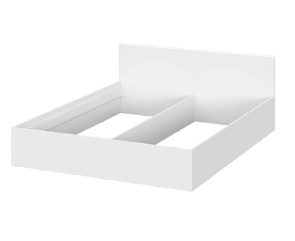 Кровать NN Мебель (МС Токио) двойная белый текстурный, 1,6х2 м от компании Интернет-магазин MebelArt - фото 1