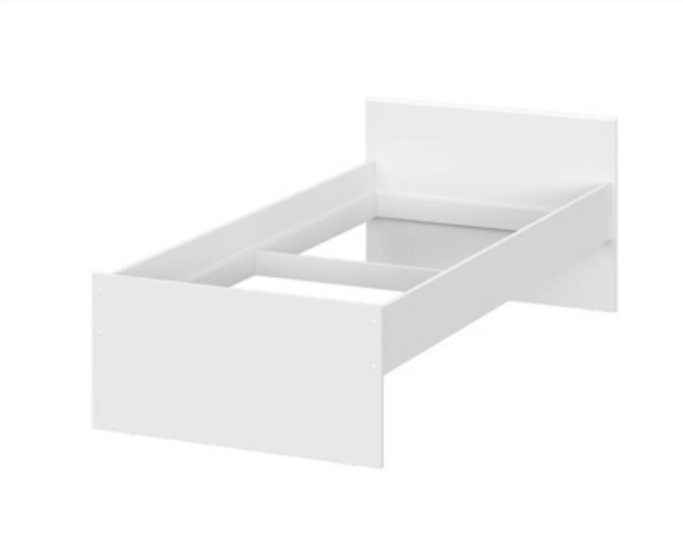 Кровать NN Мебель (МС Токио) одинарная белый текстурный, 0,9х2 от компании Интернет-магазин MebelArt - фото 1