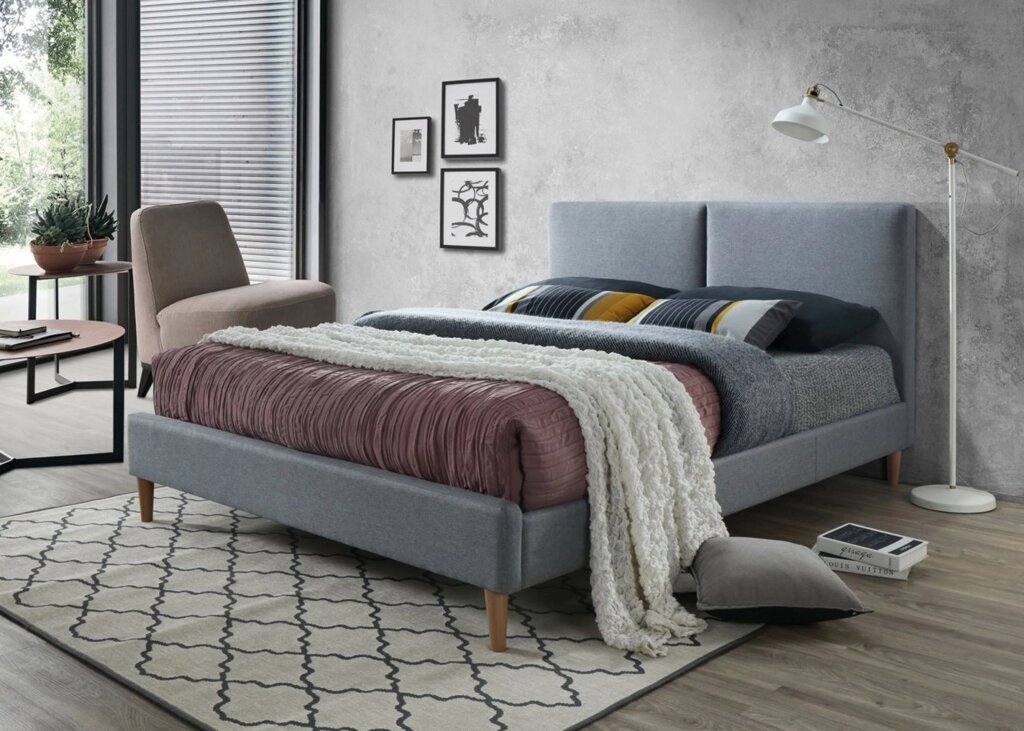 Кровать Signal ACOMA 160 (серый/дуб) от компании Интернет-магазин MebelArt - фото 1