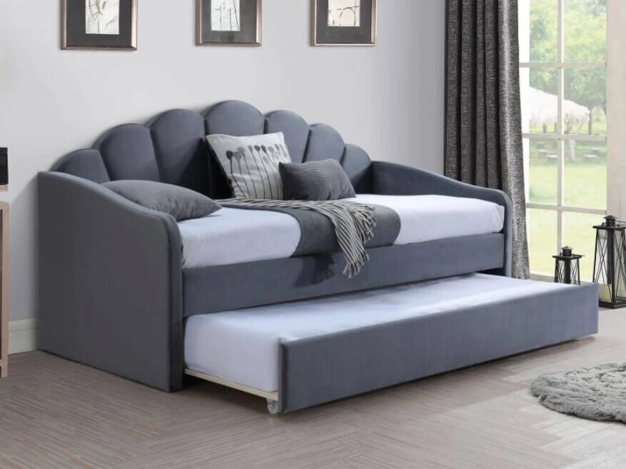 Кровать SIGNAL BELLA VELVET (серый) 90/200 от компании Интернет-магазин MebelArt - фото 1
