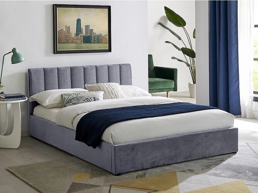 Кровать SIGNAL MONTREAL VELVET (серый) 160/200 от компании Интернет-магазин MebelArt - фото 1