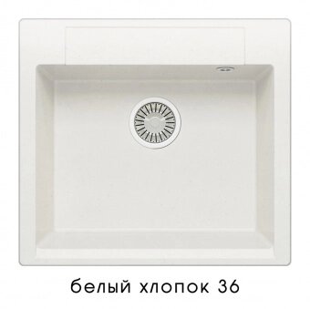 Кухонная мойка Polygran ARGO-560 №36 (белый хлопок) от компании Интернет-магазин MebelArt - фото 1