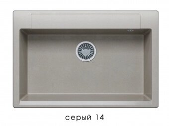 Кухонная мойка Polygran ARGO-760 №14 (серый) от компании Интернет-магазин MebelArt - фото 1