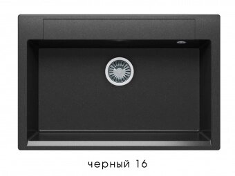 Кухонная мойка Polygran ARGO-760 №16 (черный) от компании Интернет-магазин MebelArt - фото 1