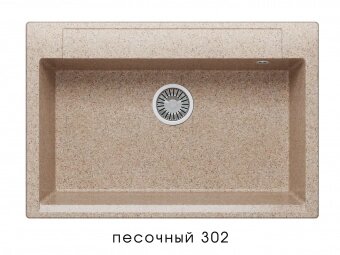 Кухонная мойка Polygran ARGO-760 №302 (песочный) от компании Интернет-магазин MebelArt - фото 1
