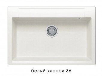 Кухонная мойка Polygran ARGO-760 №36 (белый хлопок) от компании Интернет-магазин MebelArt - фото 1
