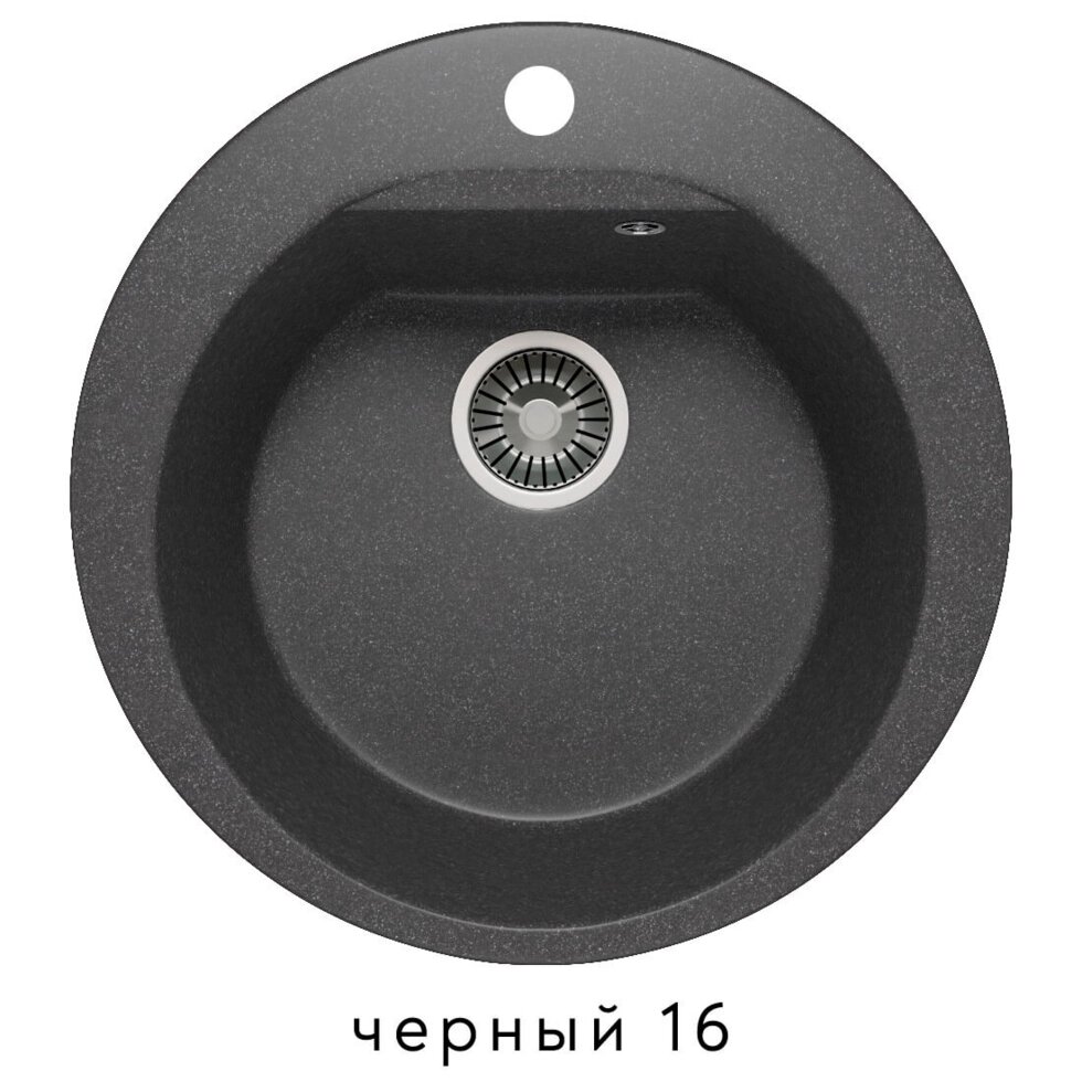Кухонная мойка Polygran ATOL-520 (чёрный) от компании Интернет-магазин MebelArt - фото 1