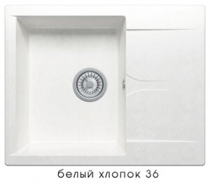 Кухонная мойка Polygran GALS-620 №36 (белый хлопок)