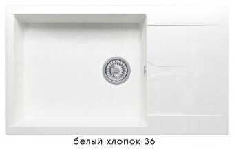 Кухонная мойка Polygran GALS-862 №36 (белый хлопок) от компании Интернет-магазин MebelArt - фото 1
