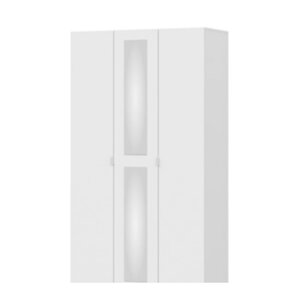 Шкаф трехстворчатый NN Мебель (МС Токио) белый текстурный
