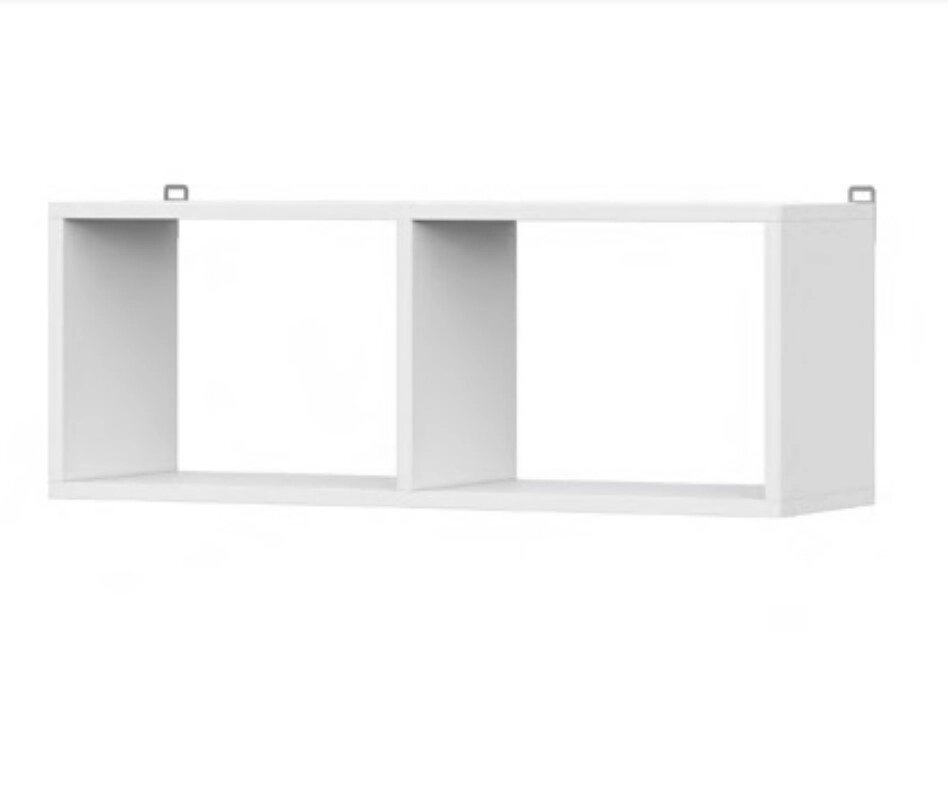 Полка книжная NN Мебель (МС Токио) белый текстурный от компании Интернет-магазин MebelArt - фото 1