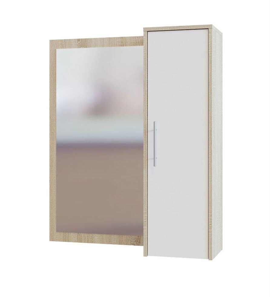 Шкаф настенный с зеркалом Сокол ПЗ-4 (дуб сонома/белый) от компании Интернет-магазин MebelArt - фото 1