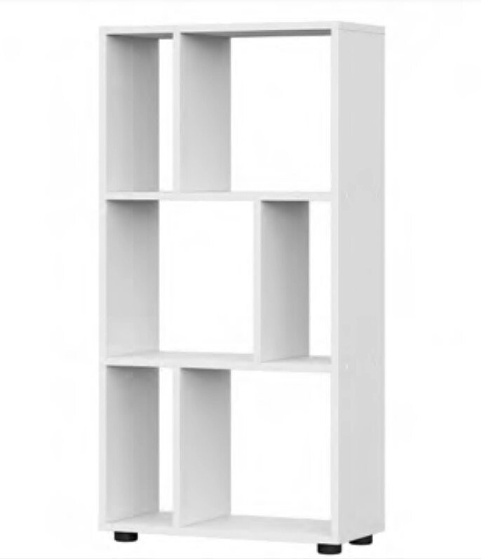 Стеллаж NN Мебель (МС Токио) белый текстурный от компании Интернет-магазин MebelArt - фото 1