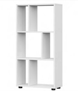 Стеллаж NN Мебель (МС Токио) белый текстурный
