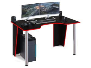 Стол компьютерный Сокол КСТ-18 (черный/красный)