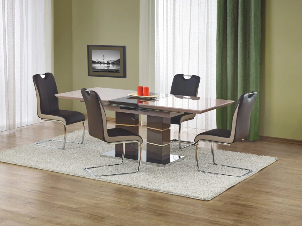 Стол обеденный Halmar LORD, раскладной (коричневый) от компании Интернет-магазин MebelArt - фото 1