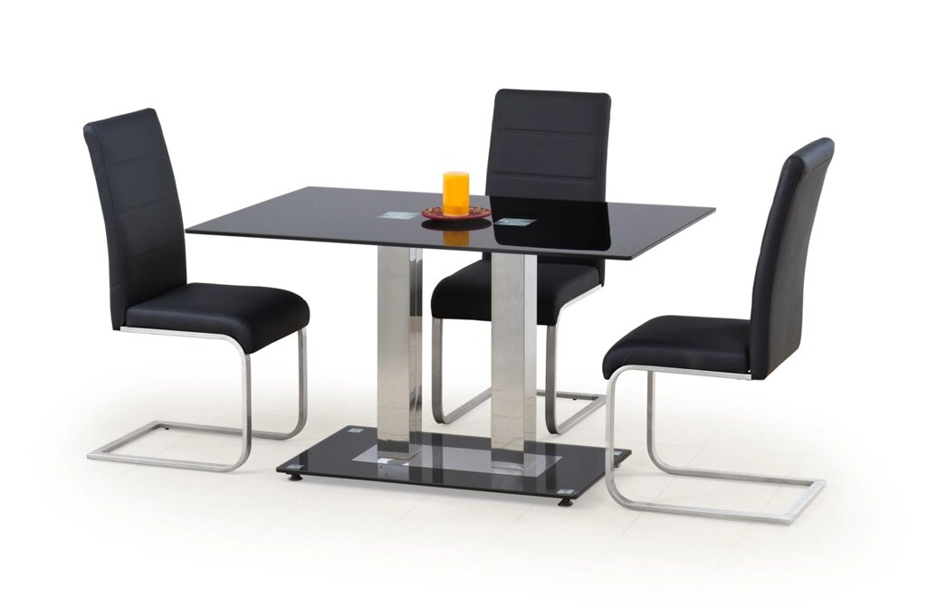 Стол обеденный Halmar WALTER 2 (черный) от компании Интернет-магазин MebelArt - фото 1