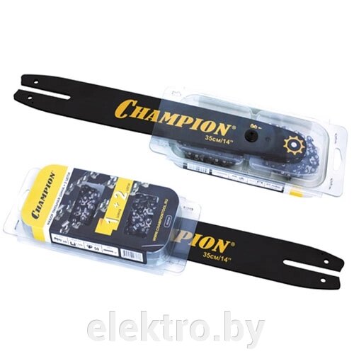 CHAMPION 952928 набор Шина 14"-РМ-50зв + 2 цепи (140SDEA074) от компании ООО "ТК Эльдорадо" - фото 1