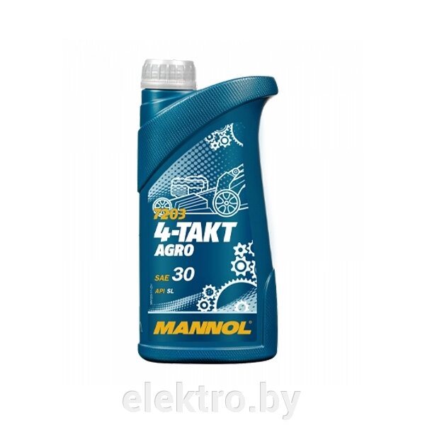 Масло MANNOL 4-Takt Plus SAE 30, 1 л, 7203 масло моторное минеральное MANNOL 4-Takt Argo SAE 30, 1 л (7203) от компании ООО "ТК Эльдорадо" - фото 1