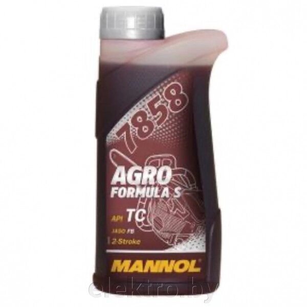 Масло S API TC моторное масло для двухтактных двигателей MANNOL Argo Formula S API TC 7858, синтетическое, 1л от компании ООО "ТК Эльдорадо" - фото 1