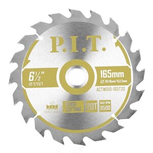 PIT расходник ACTW10-165T20 диск пильный P. I. T. 165x30/20x1,4 мм 20T