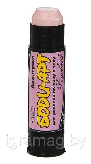 Аквагрим "Боди-арт", карандаш 15 гр, розовый от компании Интернет-магазин игрушек «ИграМаг» - фото 1
