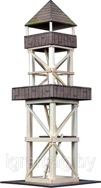 Деревянный конструктор WALACHIA Обзорная вышка 124 дет от компании Интернет-магазин игрушек «ИграМаг» - фото 1