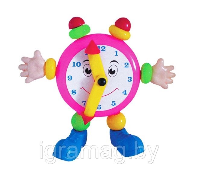 Детский фигурка Будильник Весёлые часы от компании Интернет-магазин игрушек «ИграМаг» - фото 1