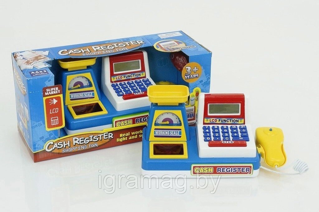 Детский кассовый аппарат с весами от компании Интернет-магазин игрушек «ИграМаг» - фото 1