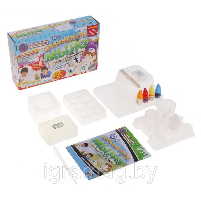 Игровой набор для исследований lСделай своими руками Забавное мыло  QIDDYCOME от компании Интернет-магазин игрушек «ИграМаг» - фото 1