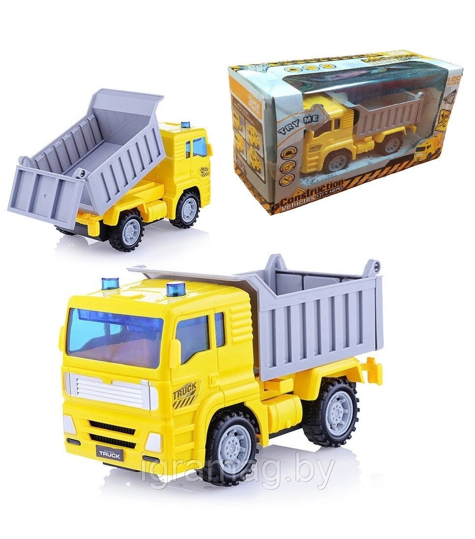 Игрушка грузовик "Спецтехника", инерционный, свет, звук от компании Интернет-магазин игрушек «ИграМаг» - фото 1